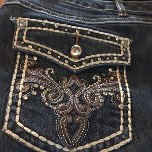 Cato blingy boot cut jeans side 24W (plus)